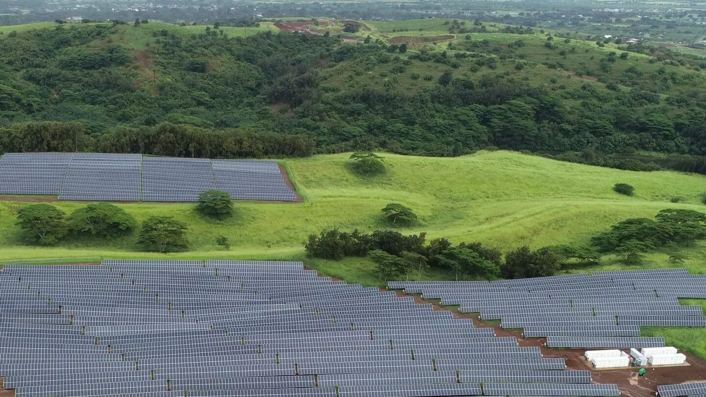 Hills of solar panels